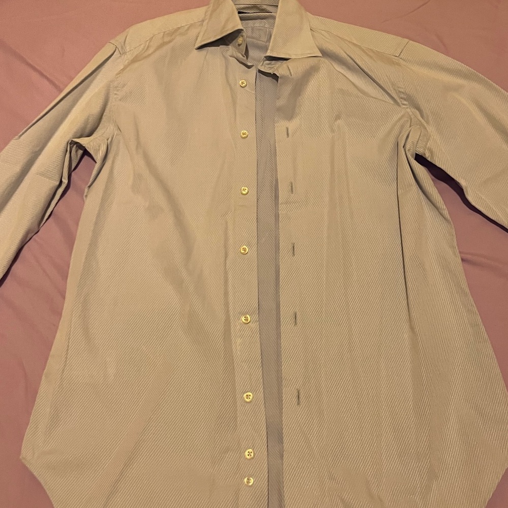 Light blue button up
